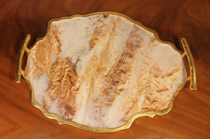 Number 6002: Resin marble tray